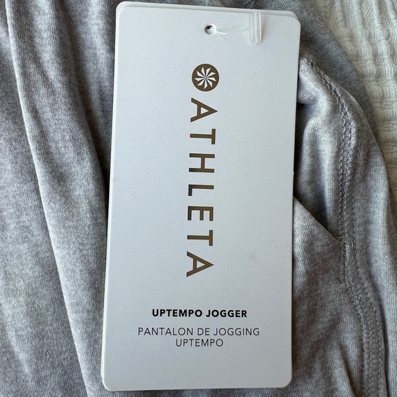 NWT Athleta Uptempo Jogger in Light Grey Small - Picture 3 of 5